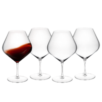 Library Red Wine Glasses, Set of 4