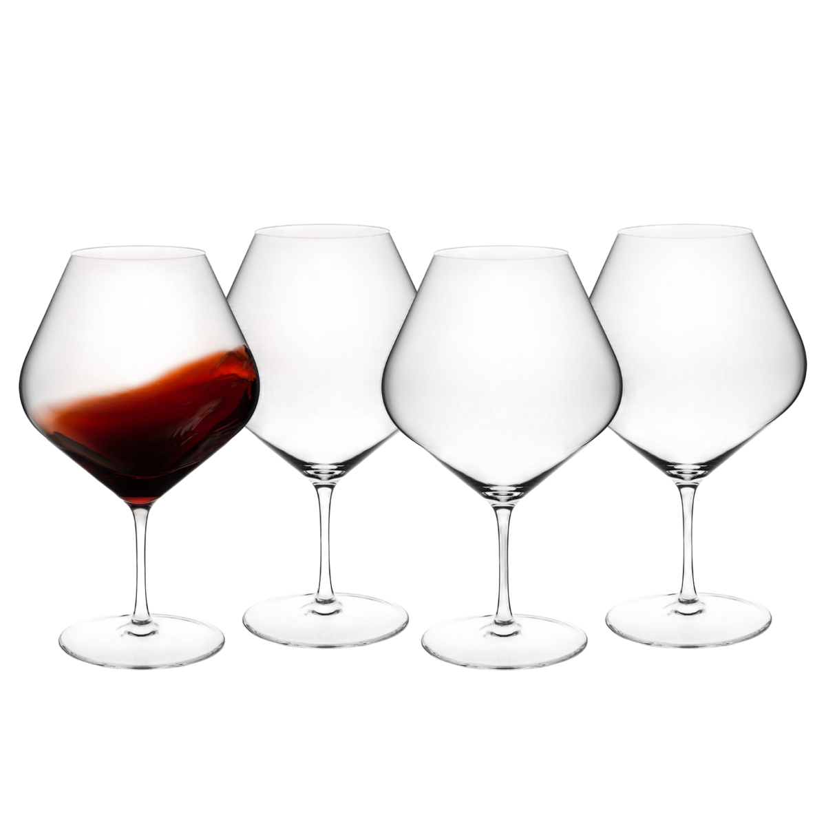 Library Red Wine Glasses, Set of 4