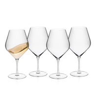 Library White Wine Glasses, Set of 4