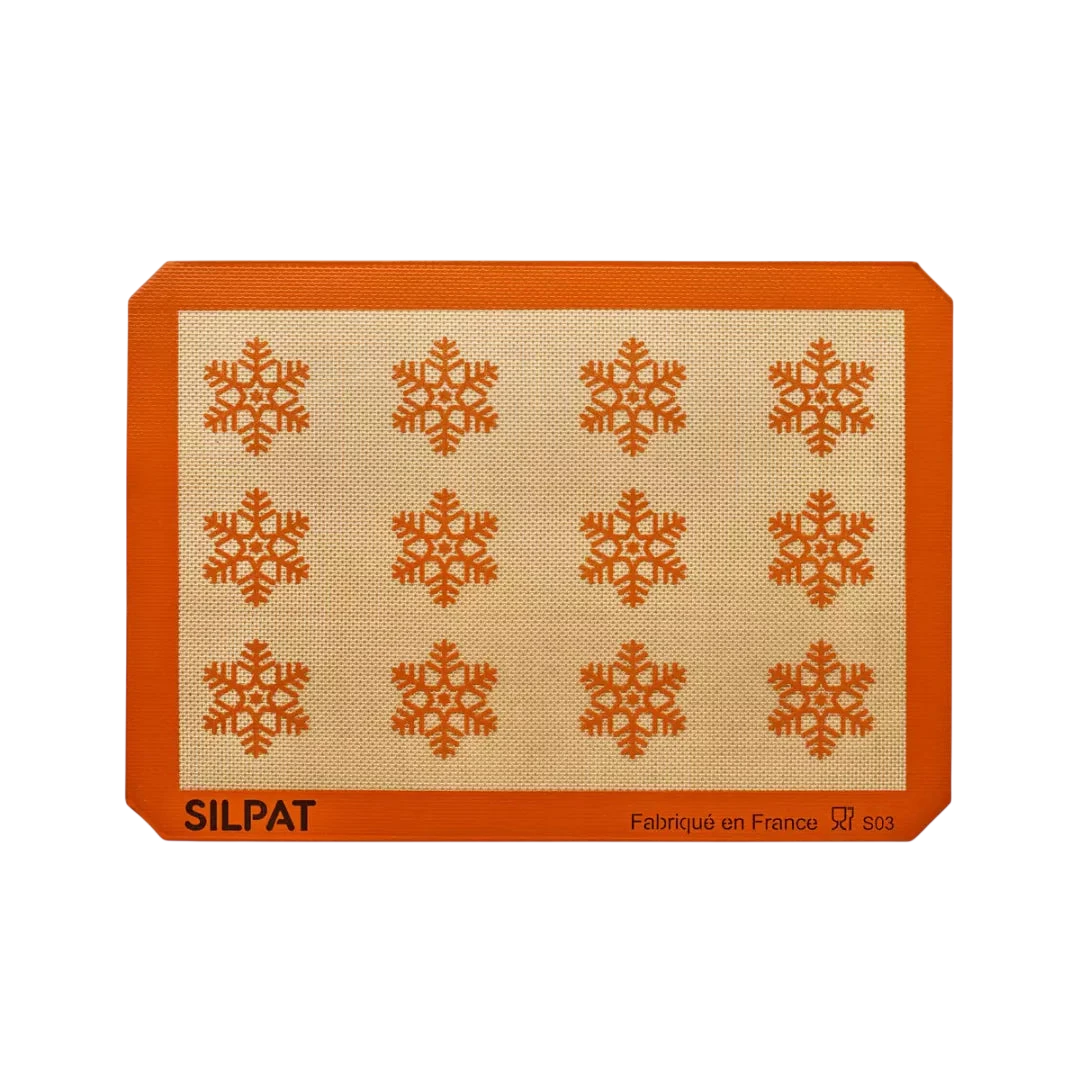 Silpat Snowflake Half Size Baking Mat - Limited Edition