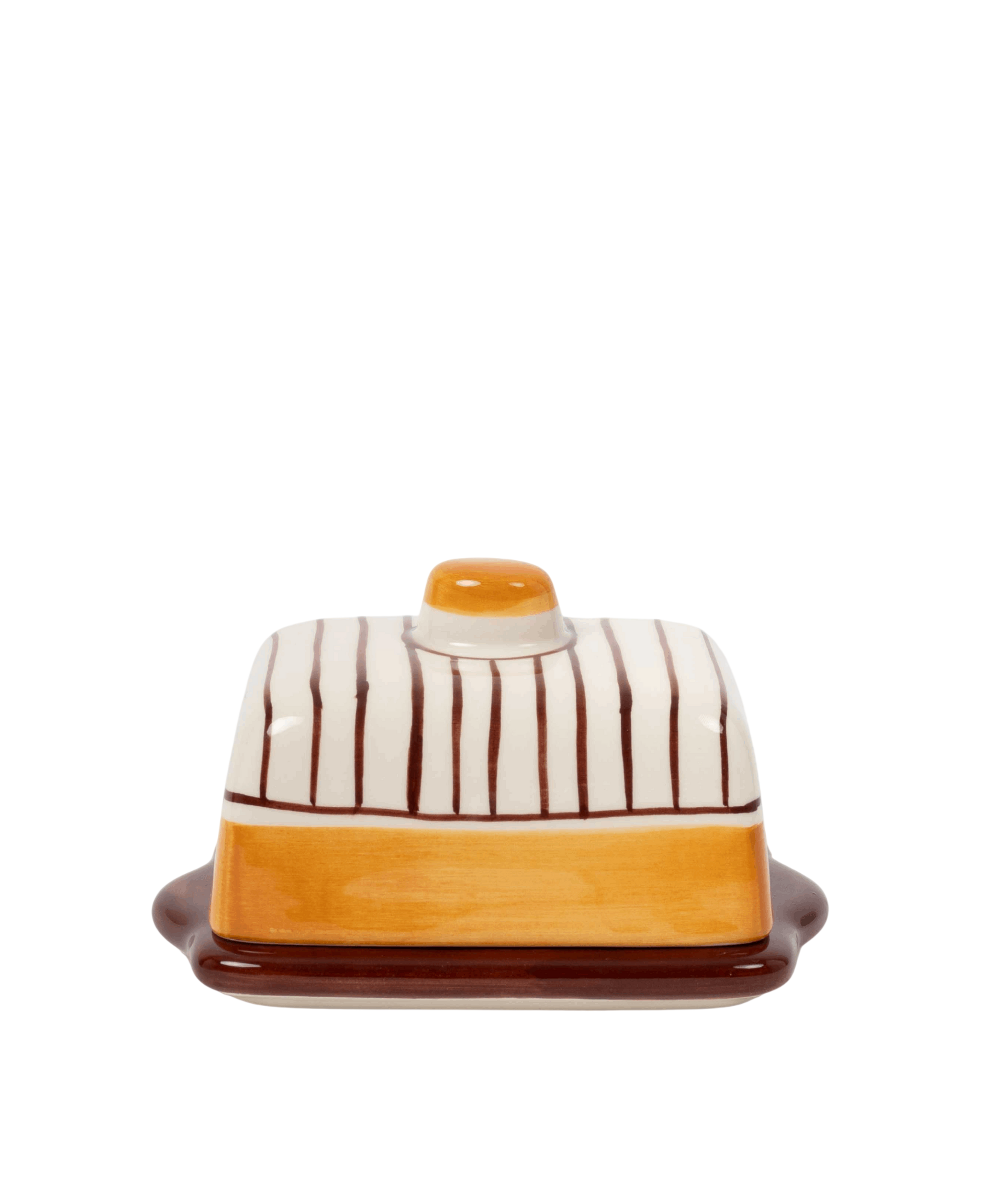 Lina Hand Painted Butter Dish