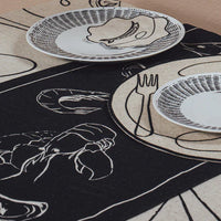 Line Drawing Linen Runner