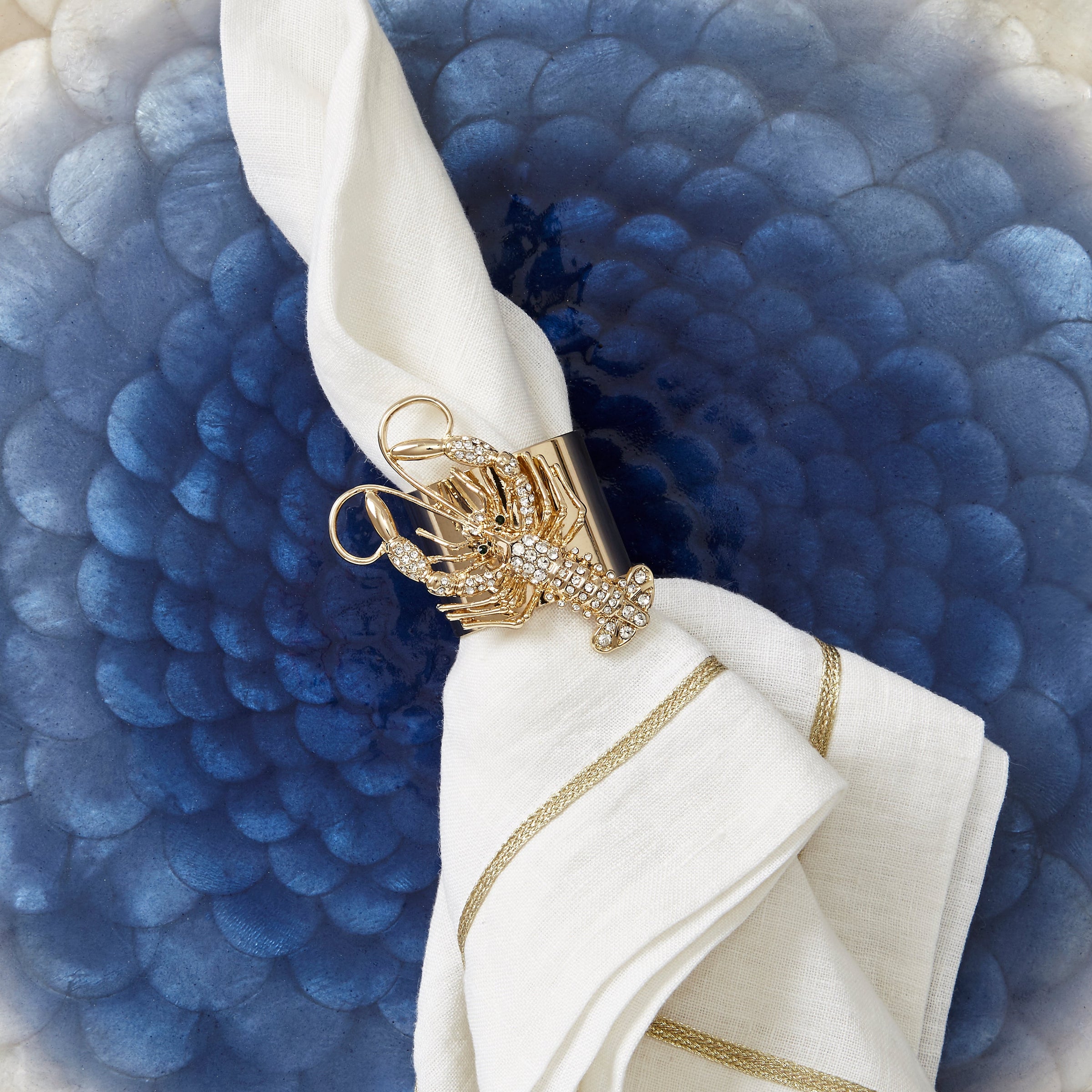 Sparkle Lobster Napkin Rings (Set of 2)