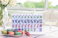 Mahjong Game Mat: Trellis in Petal Pink