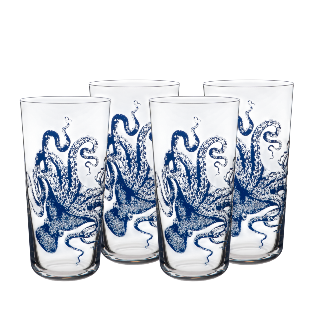 Lucy Blues Tall Drinking Glasses