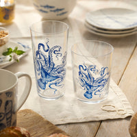 Lucy Blues Tall Drinking Glasses