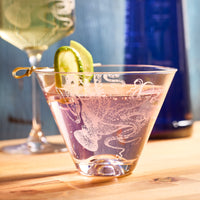 Lucy Stemless Martini Glasses, Set of 2