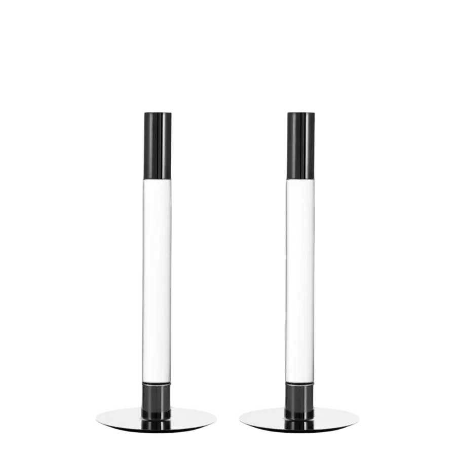 Lumiere Candlesticks Silver 2-pack