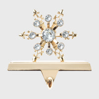 Snowflake Stocking Hanger - Gold