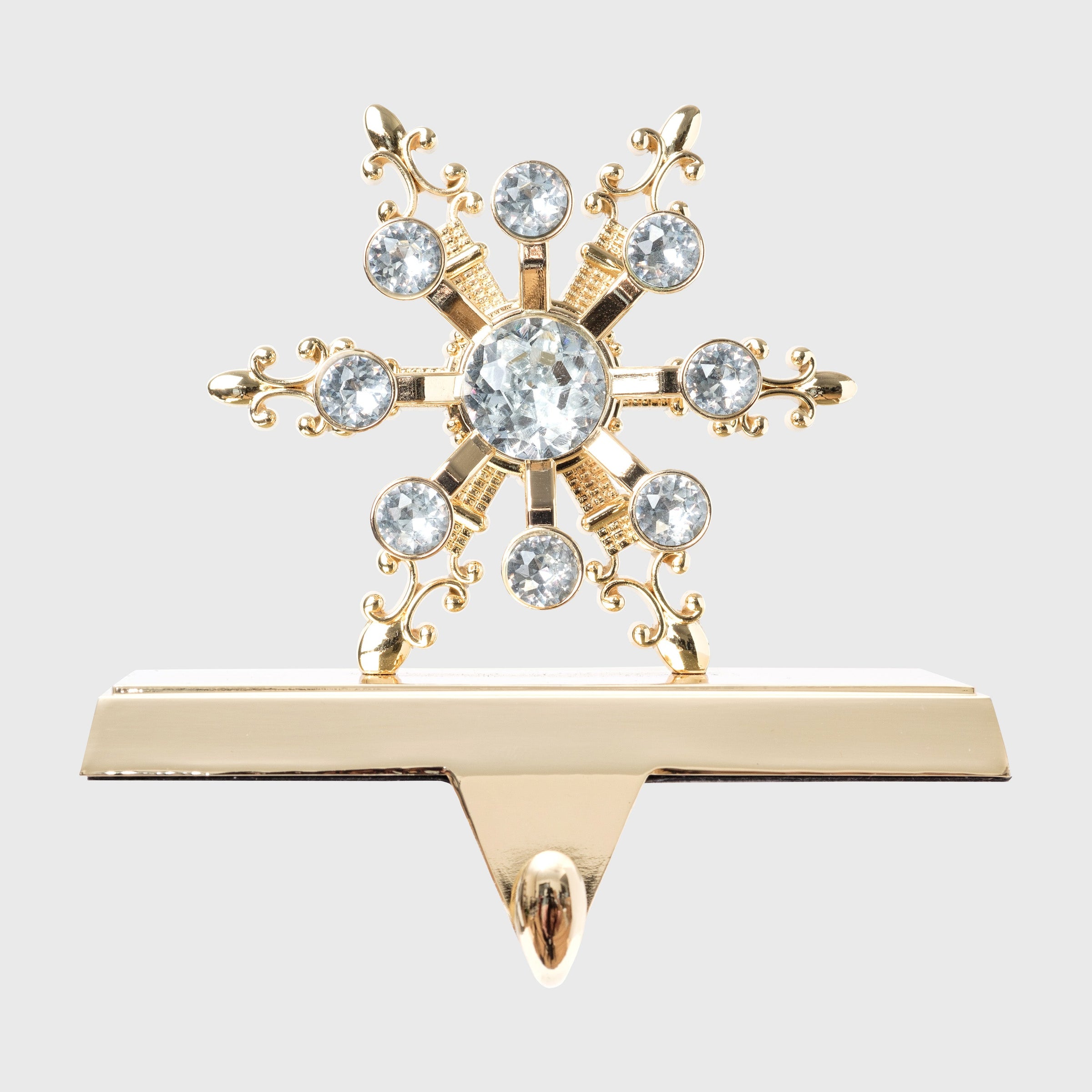 Snowflake Stocking Hanger - Gold