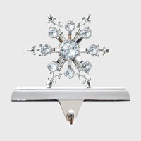 Snowflake Stocking Hanger - Silver