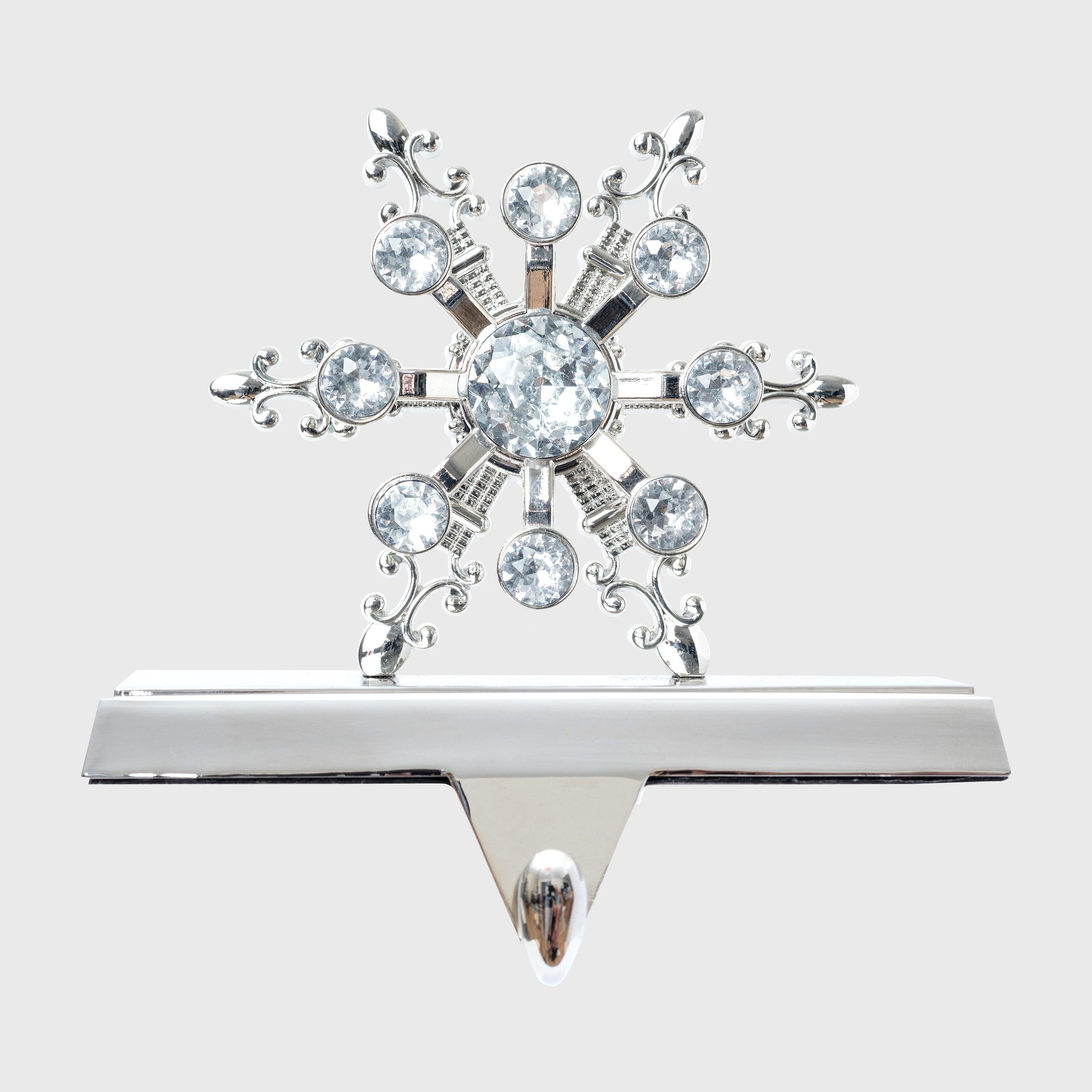 Snowflake Stocking Hanger - Silver