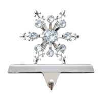 Snowflake Stocking Hanger - Silver