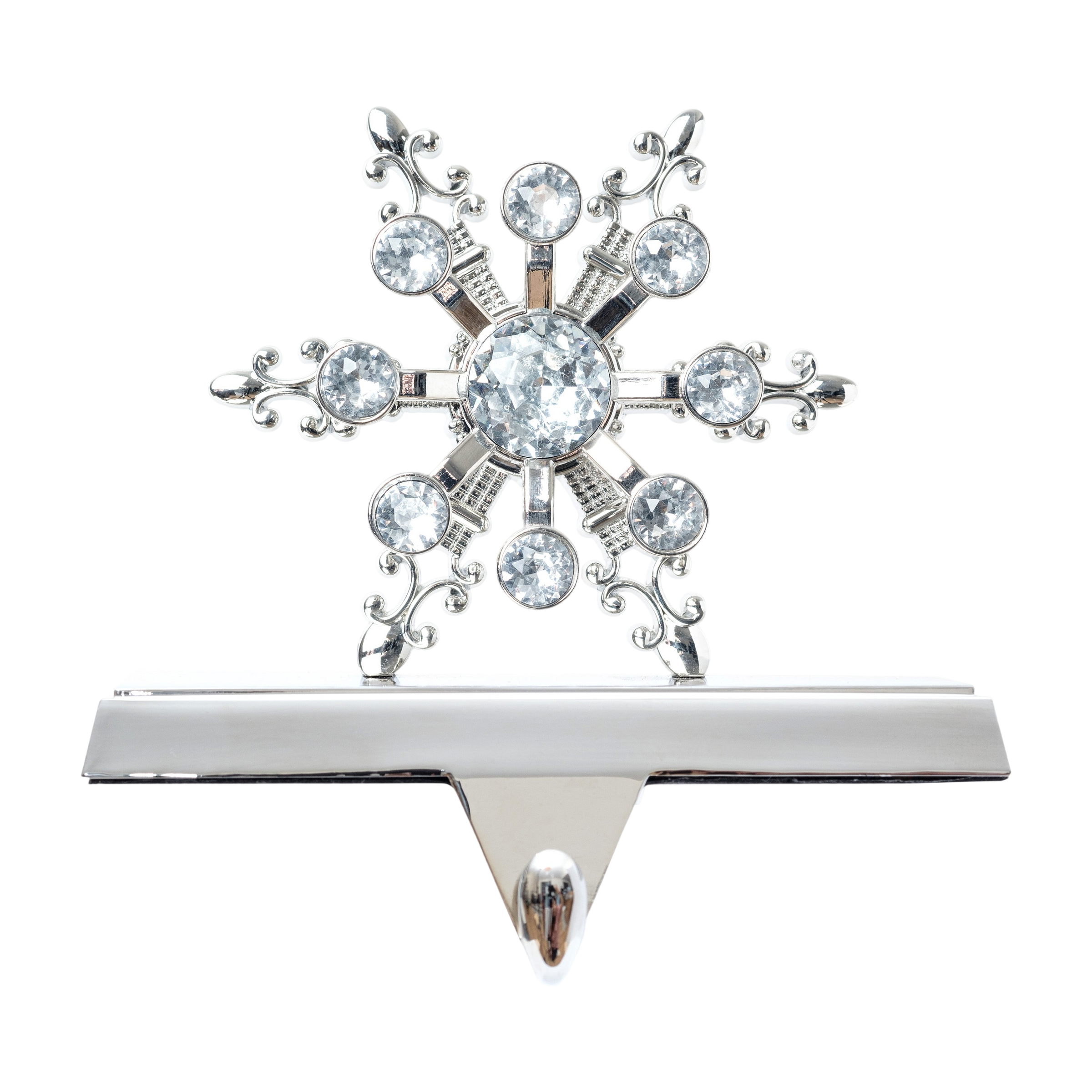 Snowflake Stocking Hanger - Silver