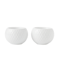 Lyngby Rhombe Tealight Holder, Set of 2