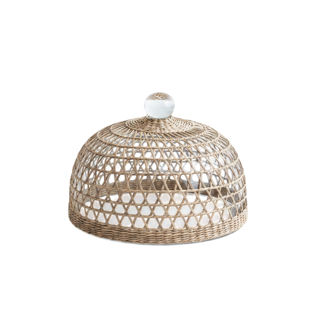 Seagrass Cage Serveware Cloche