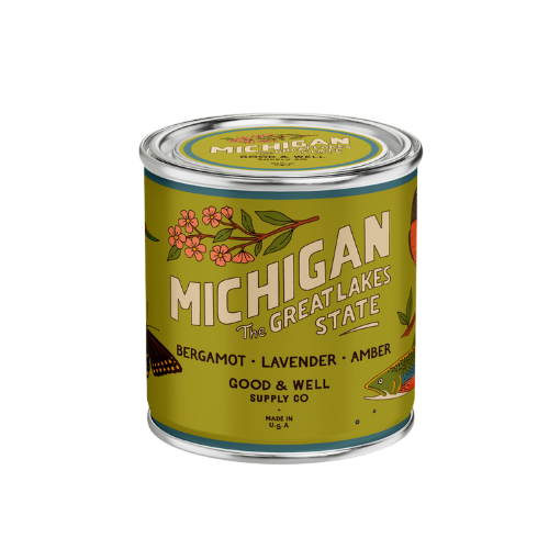 Michigan State Candle