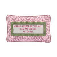 Mirror Mirror Needlepoint Pillow