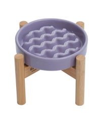 [Macaroni] Slow Feeder Dog Bowls - Yellow / Frozen Blue / Purple