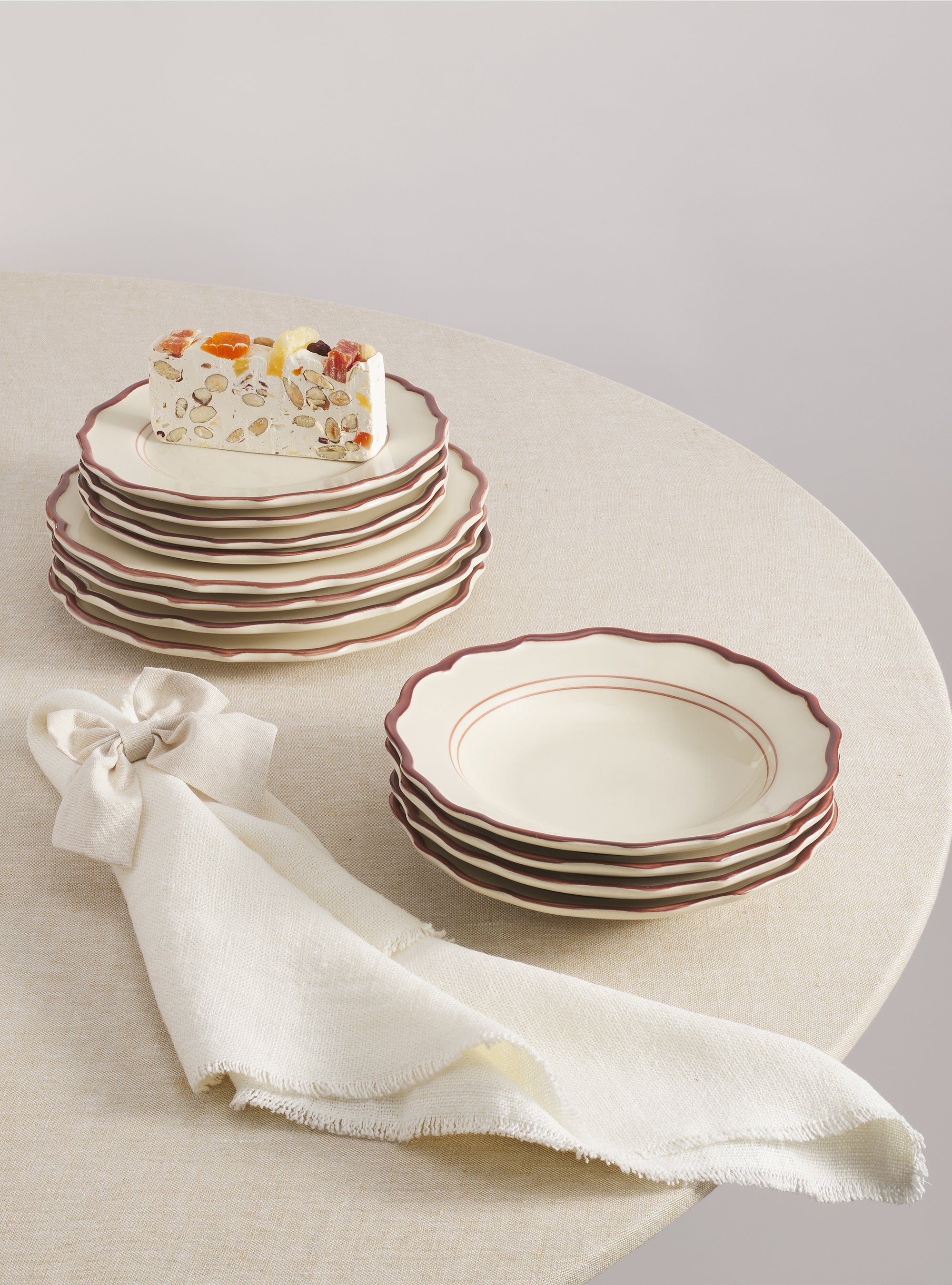 Darlene 12 Piece Dinnerware Set with Pasta Bowl