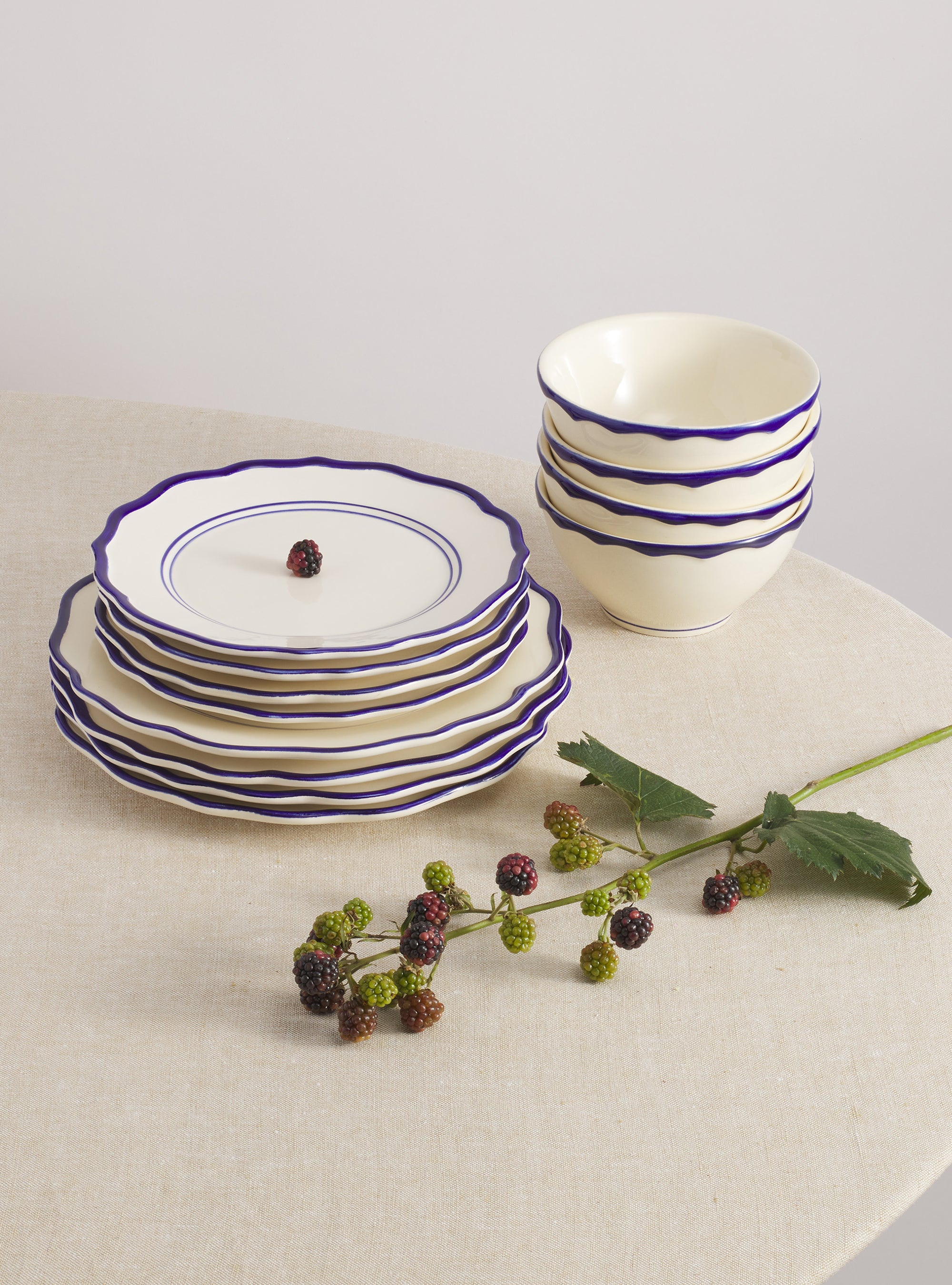 Jane 12 Piece Dinnerware Set with Cereal Bowl