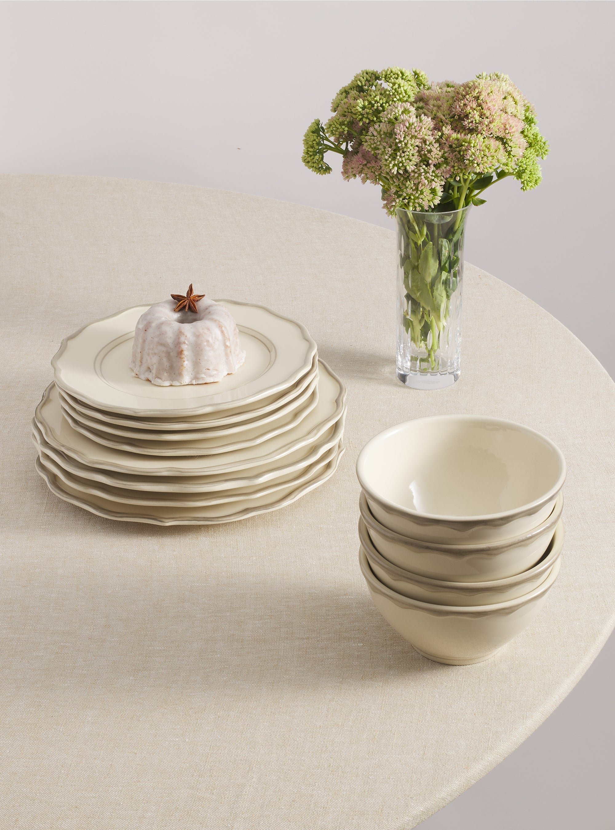 Sylvia 12 Piece Dinnerware Set with Cereal Bowl