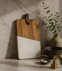 Maison Wood + White Serving Boards