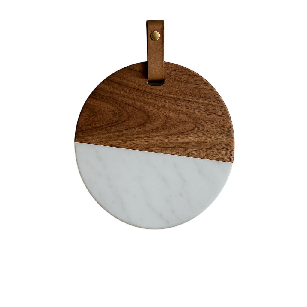 Maison Wood + White Serving Boards