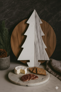 Marble Christmas Tree Board, Two-toned