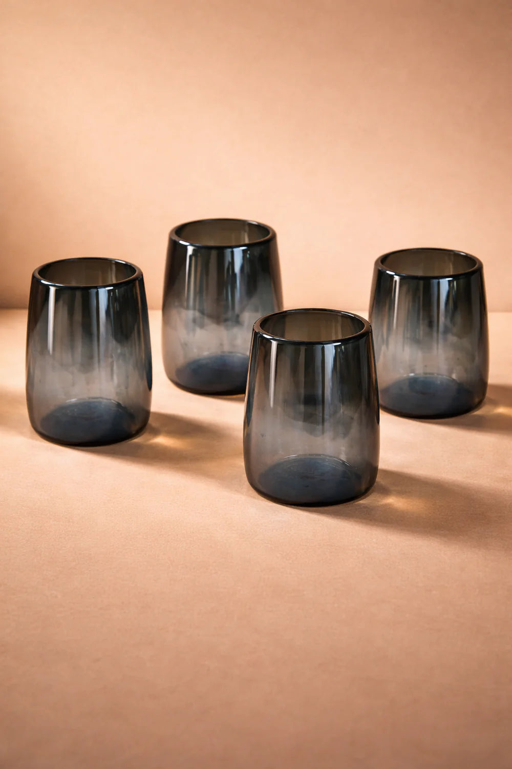 Mario Short Smoke Luster Glass (Set of 4) by MESO
