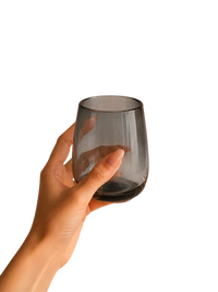 Mario Short Smoke Luster Glass (Set of 4) by MESO