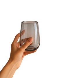 Mario Tall Smoke Luster Glass (Set of 4) by MESO