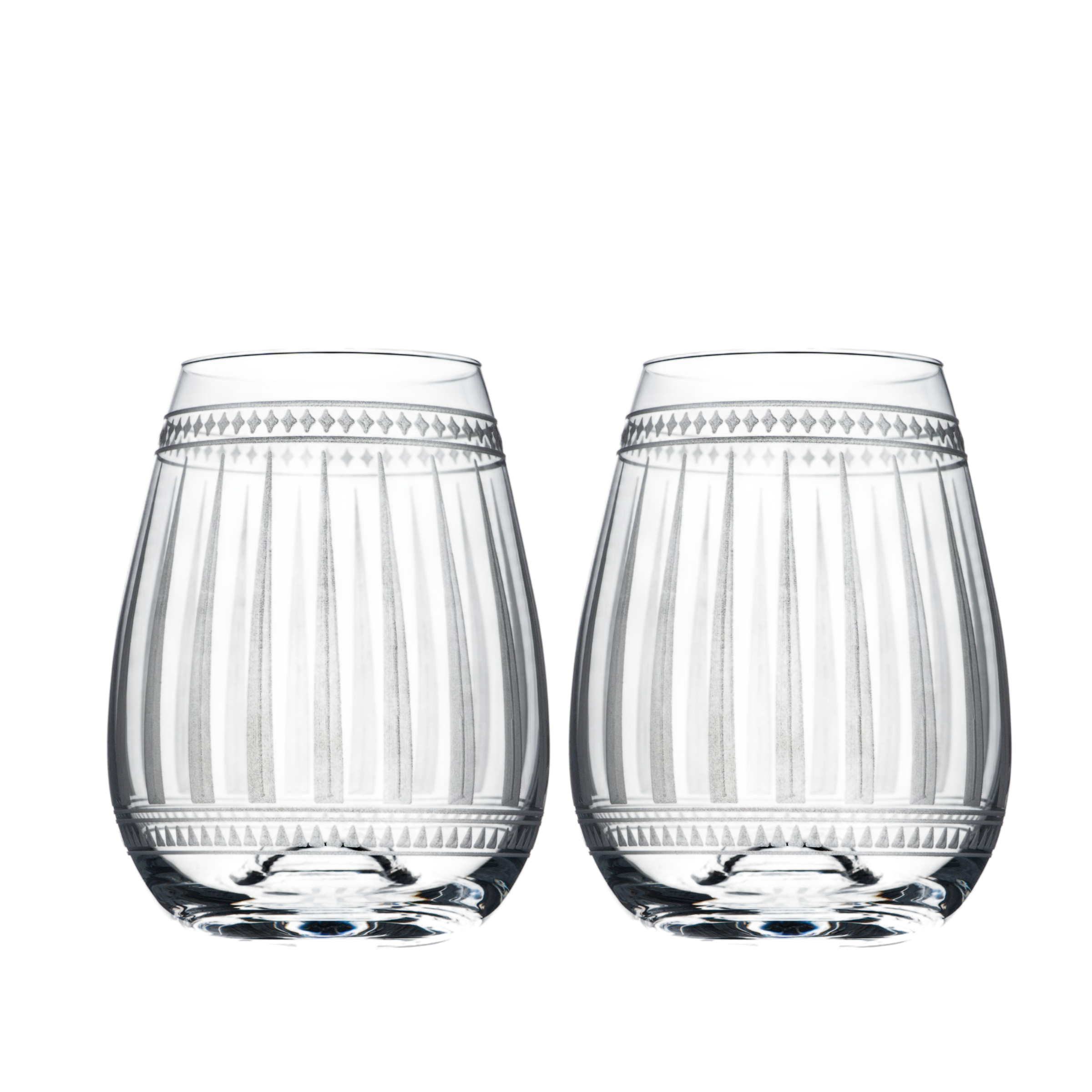 Marrakech Stemless Wine Glasses, Set of 2