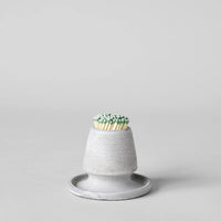 Stoneware Match Strike with Tray