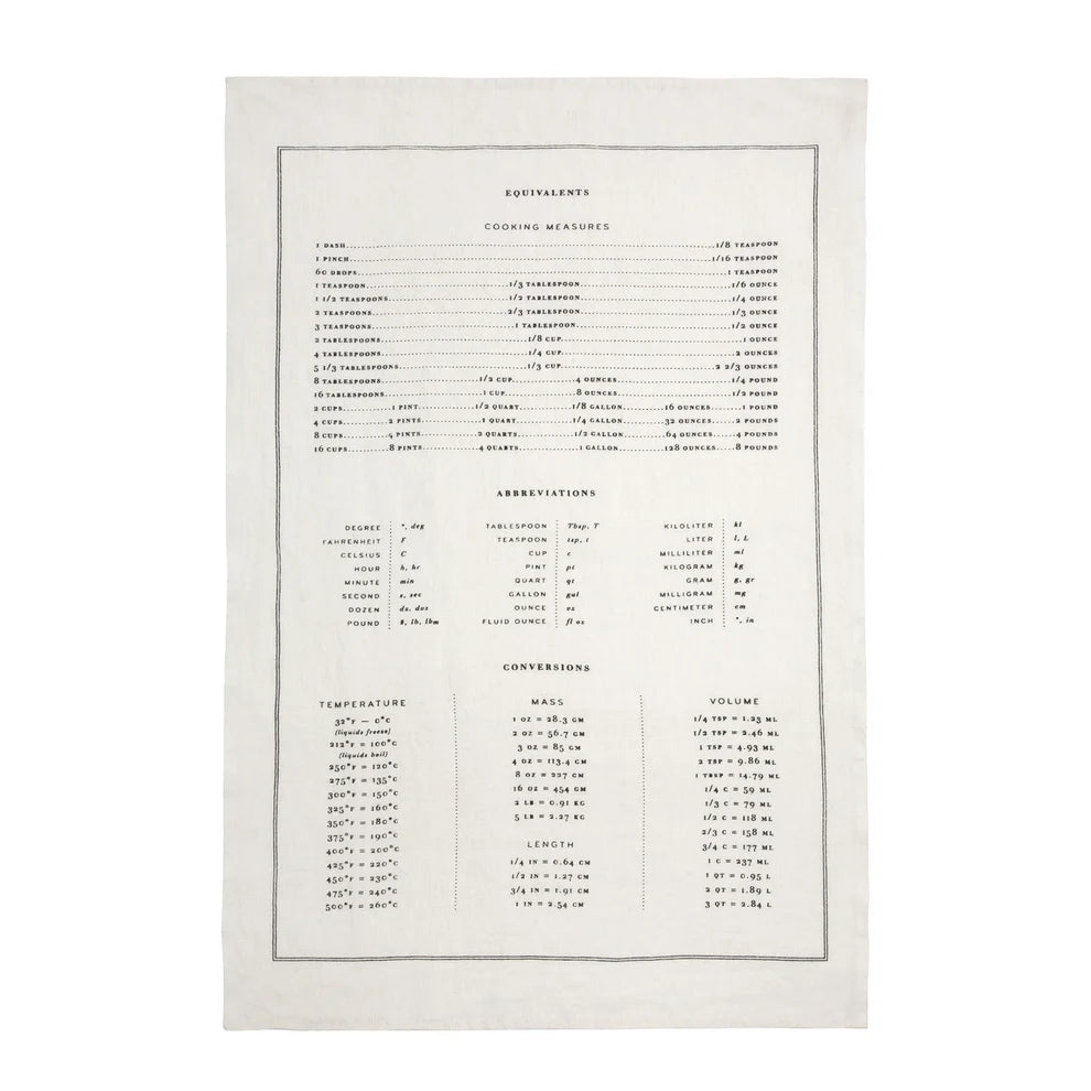 Measures Pure Linen Tea Towel