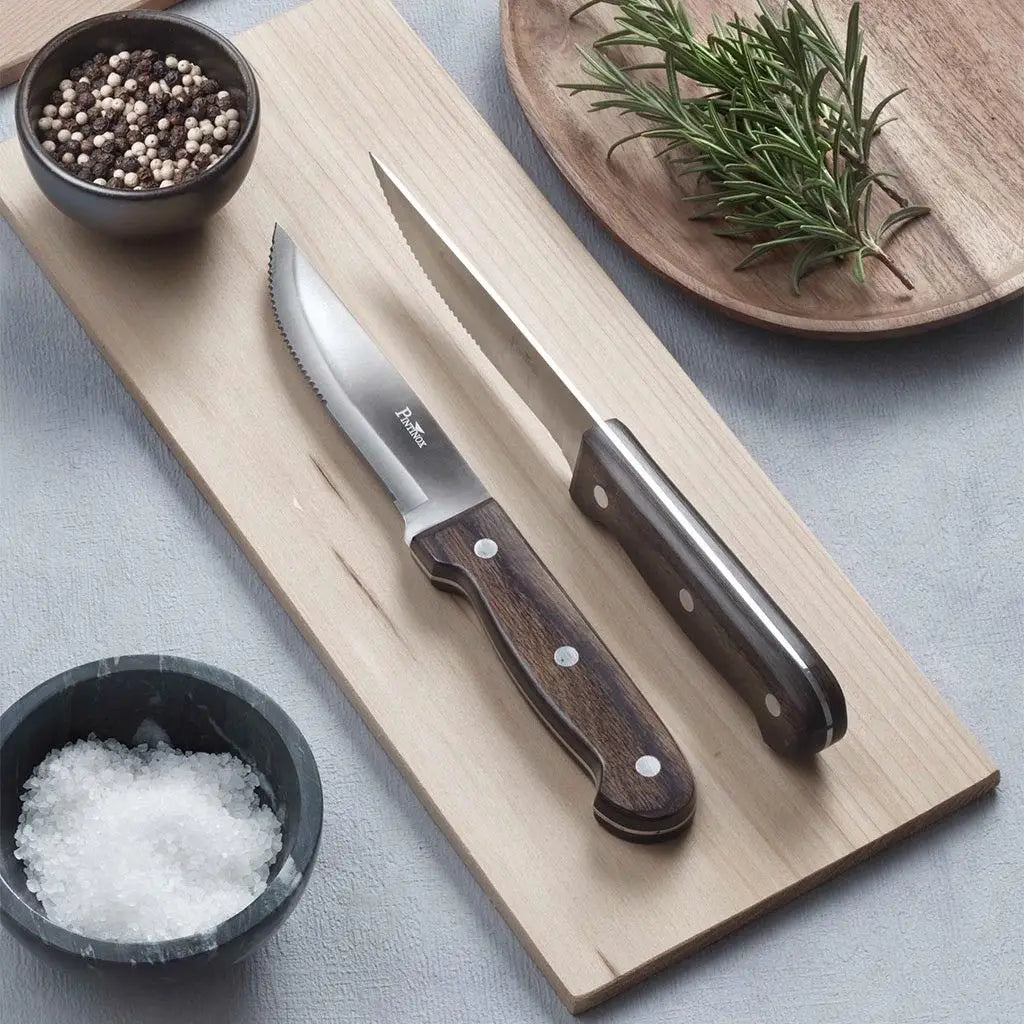 P Wood Regular Sized Meat Knives (Set of 6)