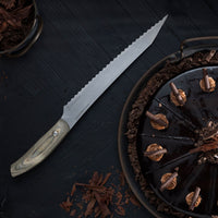 Carbon Scalloped Knife - 9"