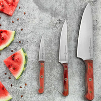 Custom Red Chef's Knife - 8"