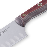 Custom Red Kullens Santoku Knife - 7"