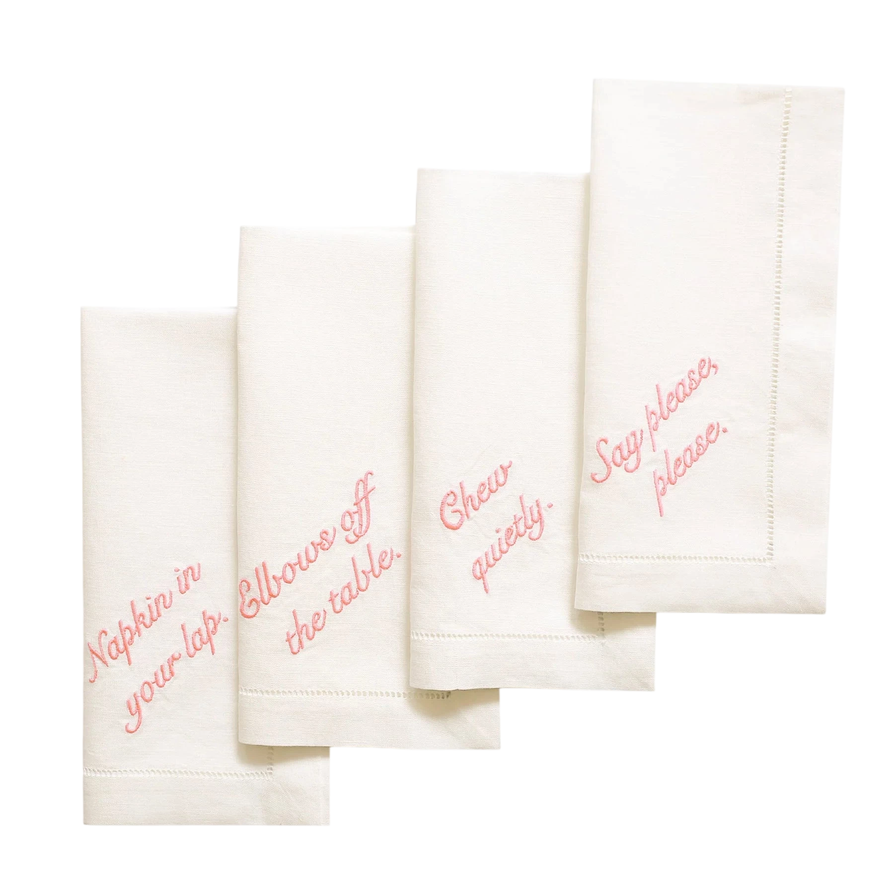 Miss Manners Dinner Napkins (Set of 4)