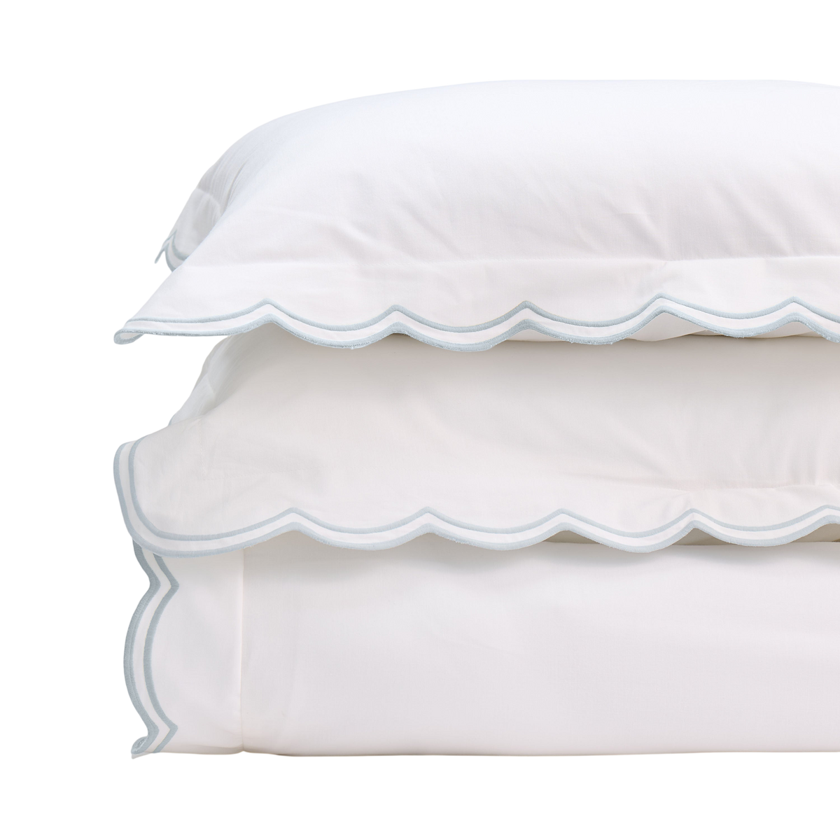 Sipsey Scallop Duvet Cover & Sham Bundle