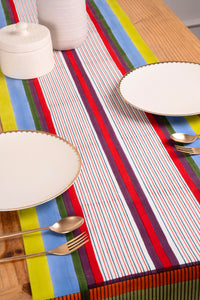 Modernist Striped Tablerunner