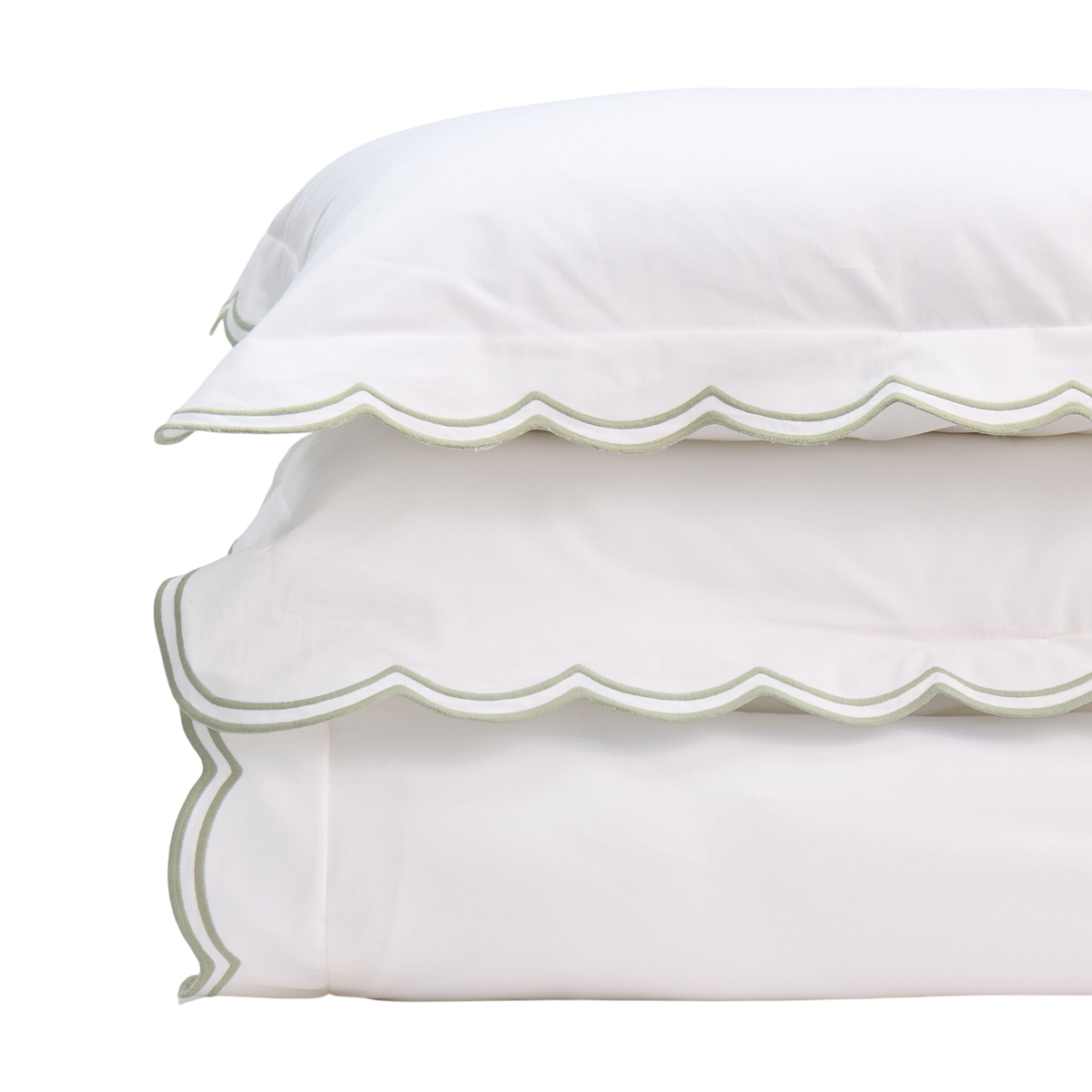 Sipsey Scallop Duvet Cover & Sham Bundle
