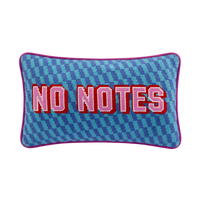 No Notes Needlepoint Pillow