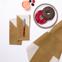 Nutmeg Crosshatch Napkin
