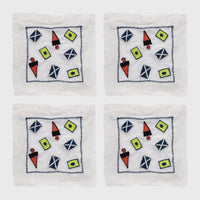 Nautical Cocktail Napkins (Set of 4)