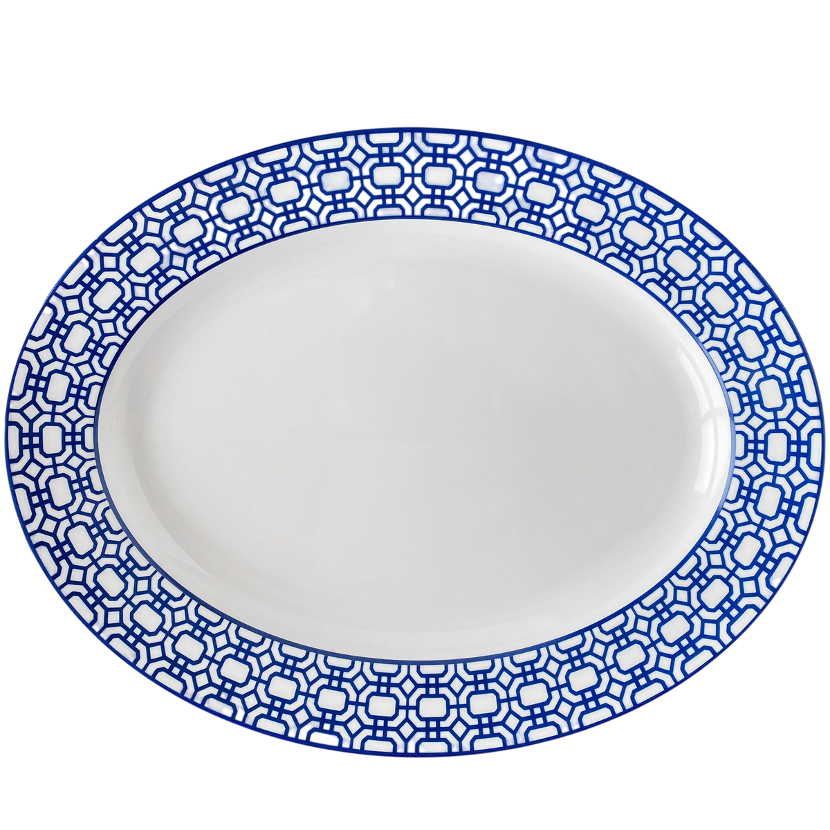 Newport Garden Gate Rimmed Oval Platter