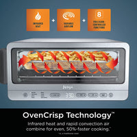 Ninja Black/Silver Toaster Oven with Air Fry