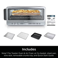 Ninja Black/Silver Toaster Oven with Air Fry