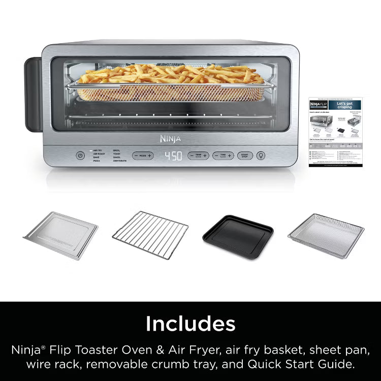 Ninja Black/Silver Toaster Oven with Air Fry